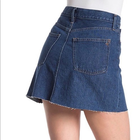 NEW Madewell Denim Cut-out A-line Skirt 28/US 6 - Picture 2 of 9
